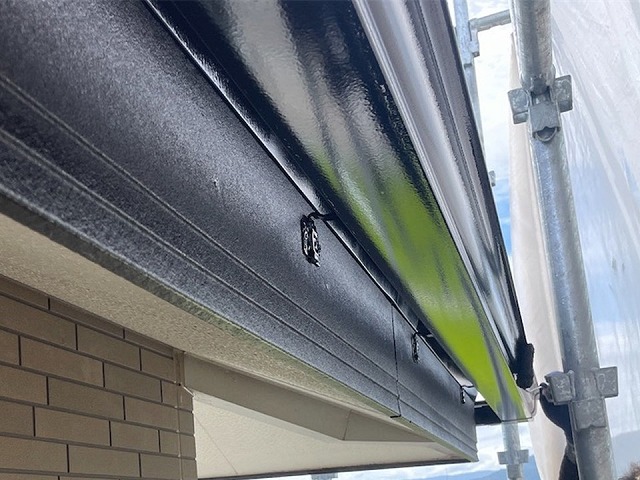 善通寺市にて雨樋、鼻隠し塗装で美観と長期耐久性を確保