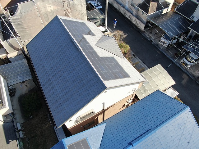 無料点検を実施している住宅の屋根