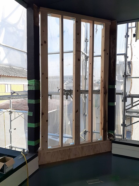 丸亀市　ベランダの補強工事