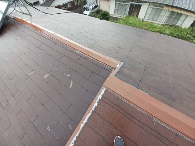 高松市で調査した屋根の棟部