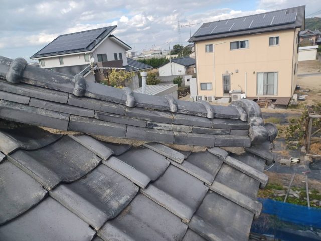 多度津町の雨漏り原因とわかった本棟