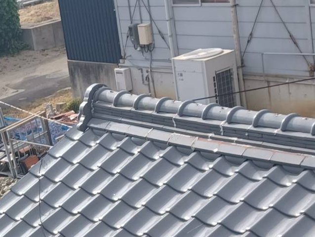 多度津町で点検した棟瓦