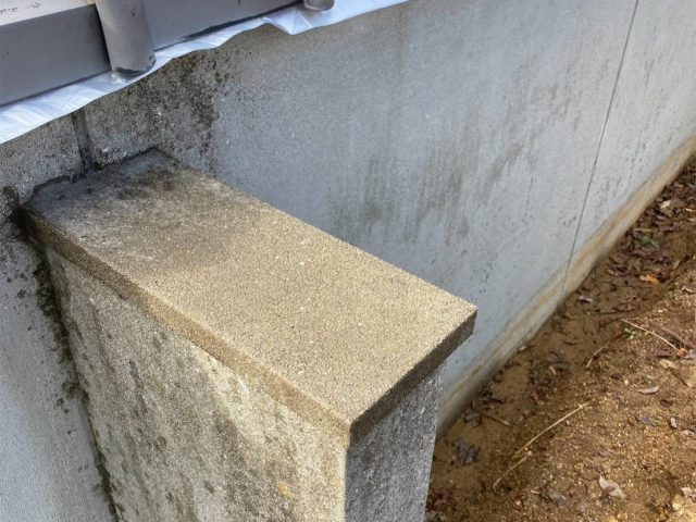 中間町の塗装でレインガード施工中