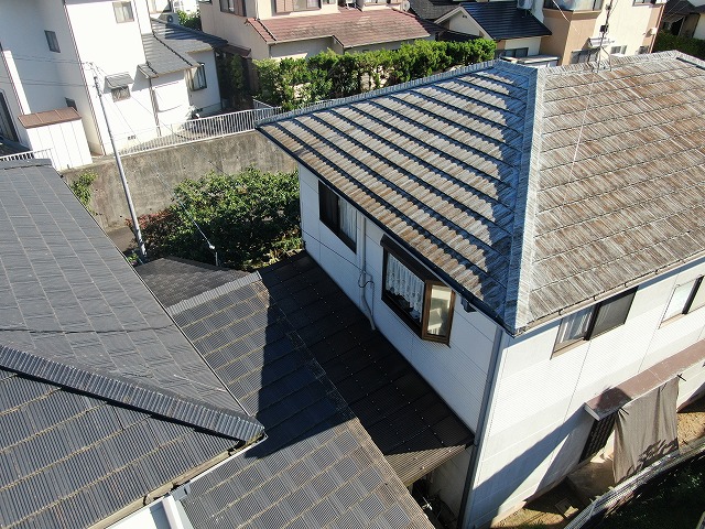 モニエル瓦屋根の劣化を確認した無料点検