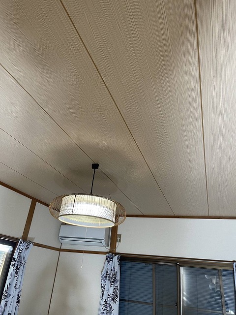 高松市　室内天井の施工完了