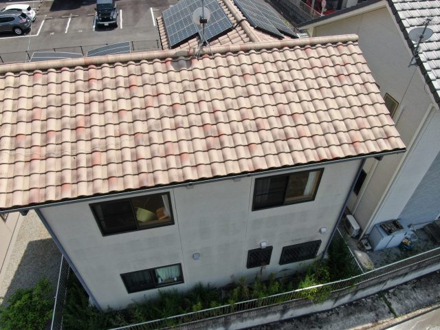 高松市で外壁の部分塗装を実施した住宅