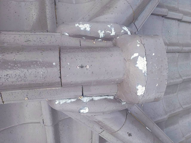 丸亀市　劣化した漆喰