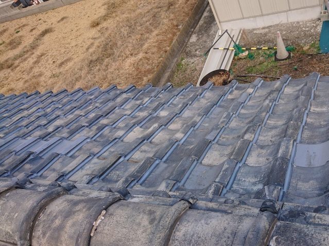 多度津町の地瓦ズレ補修後