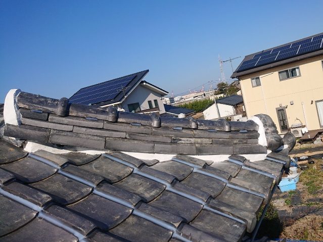 多度津町の漆喰補修後