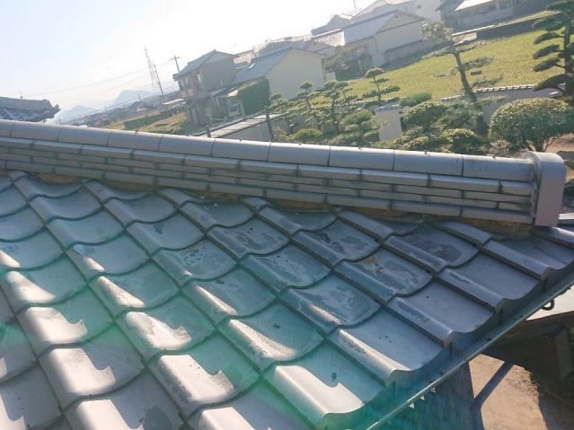 中間町の経年劣化した漆喰