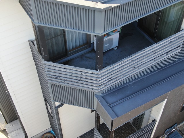 丸亀市　ベランダの様子