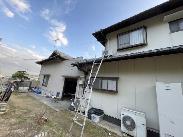 中間町で劣化が見受けられた外壁