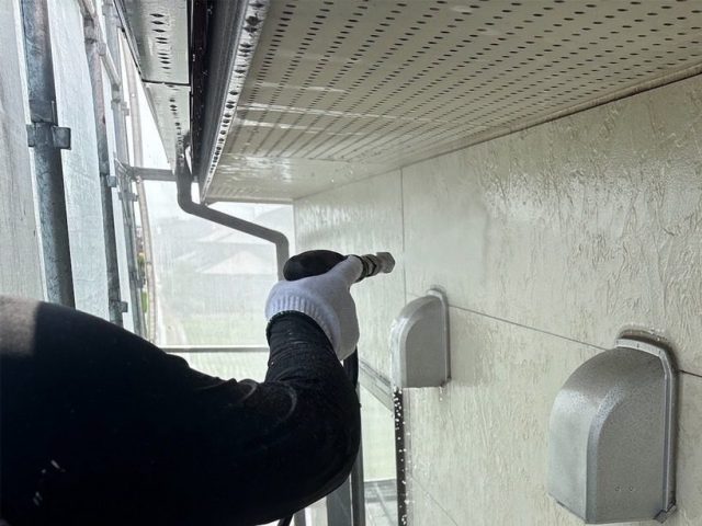 高松市の外壁塗装における高圧洗浄