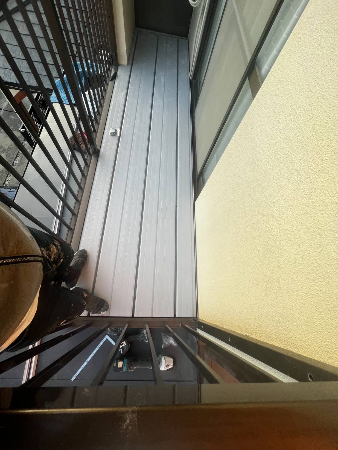 ベランダの施工完了