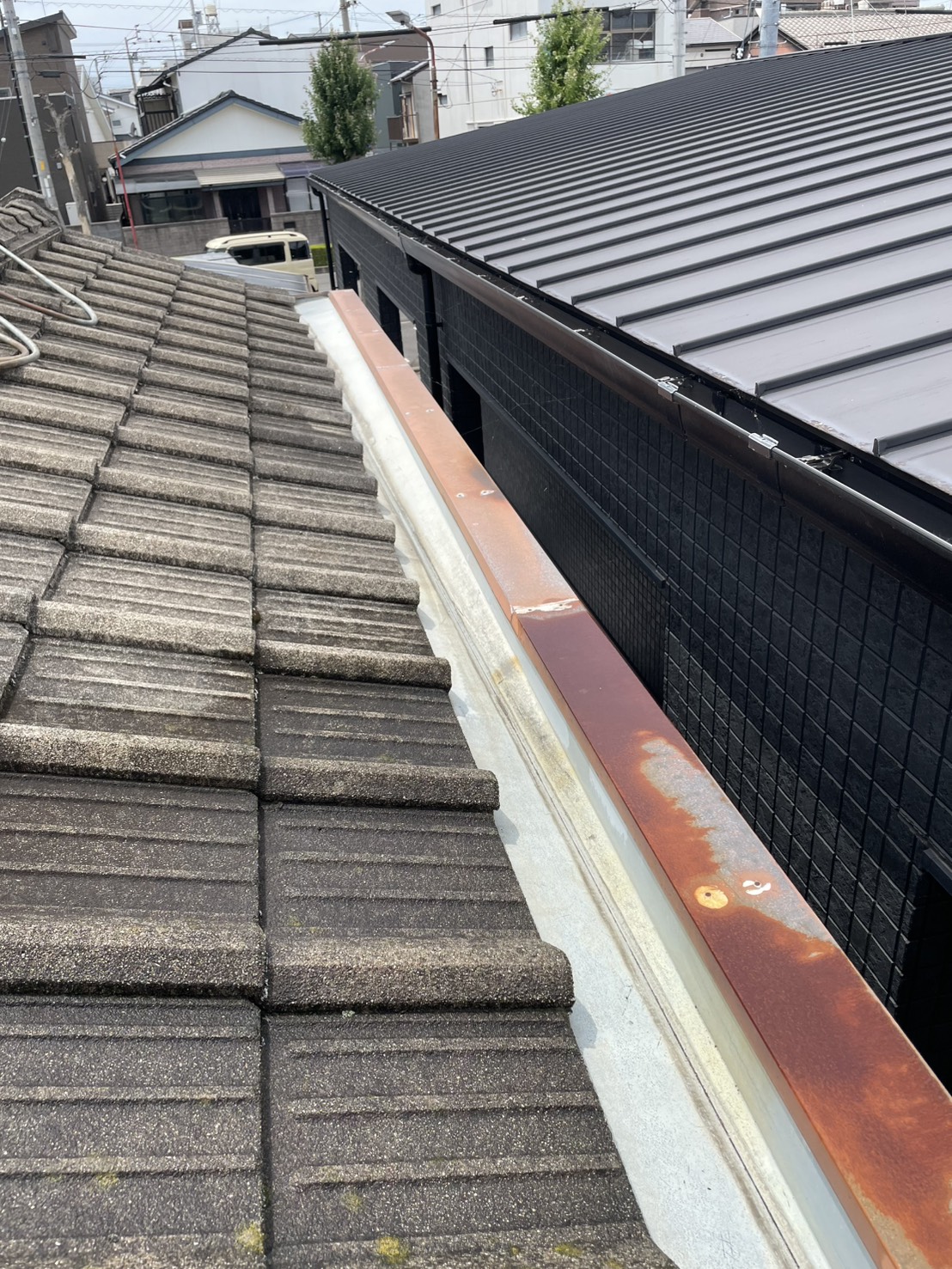 高松市　現場調査時の屋根の様子（外観チェック）