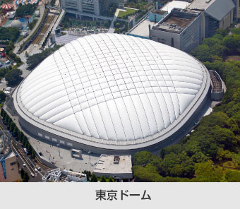 ドーム型の屋根・東京ドーム